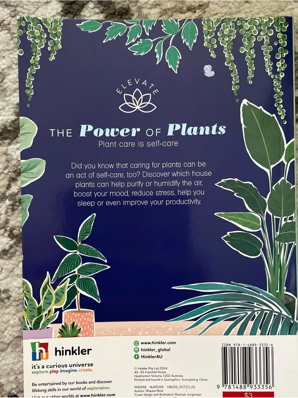 The Power of Plants Book - Navy Blue Cover
